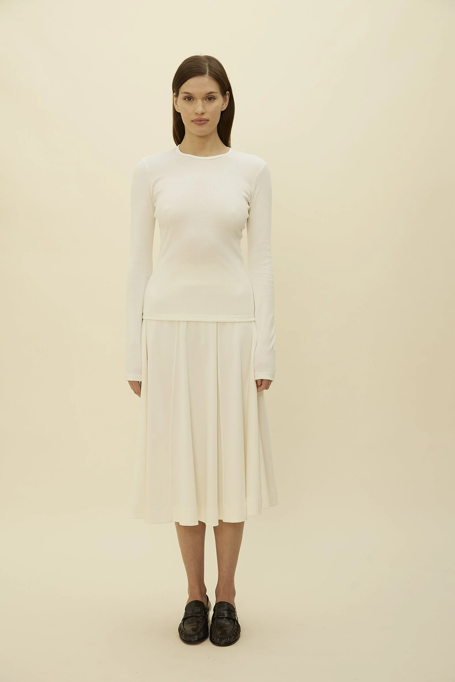 REFINE - The Steffi Skirt in Ivory — REFINE